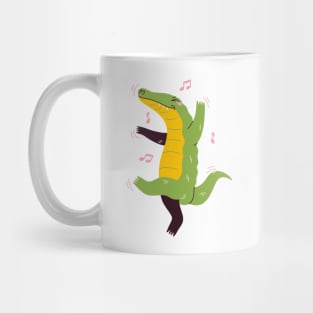 Funny Dancing Crocodile Mug